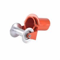 Cable Laying Pulley Sturdy Pipe Mouth Smooth for Construction Sites red