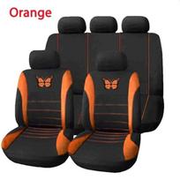 Butterfly automobilių sėdynių užvalkalai Universalūs automobilio sėdynės užvalkalai Automobilių sėdynių apsaugos užvalkalai Moteriški automobilio salono priedai 9pcs oranžinė