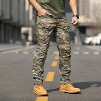 Taktinės kelnės Karinės krovininės kelnės Vyriškos kelių apsaugos armijos Airsoft drabužiai Hunter Field Combat Kelnės XL gray