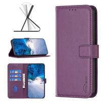 Leather Flip Wallet Case For Xiaomi Poco C85 5G C71 C75 4G X7 M7 F7 Pro PocoF7 Ultra 5G Cases Magnetic Card Slots Phone Cover PU Leather&Poco M7 pro 5G tamsiai violetine spalva