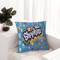 Cute S-ShopkinS Pillow Cover Design cushion Cover decor Holiday Decorati 30cmx30cm gray