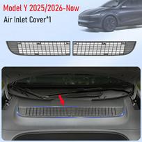 USVOTOV Air Inlet Protective Cover For Tesla Model Y Juniper Model 3 2025 2026 Accessories Anti-leaves Air-Conditioning Grill black