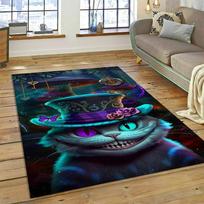 27 Stiliaus Alisa Stebuklų šalyje Animacinis Česhyro katinas Kilimas Kilimas Miegamajam Svetainei Namų Sofos Dekoravimas, Didelis Dekoro Grindų Kilimėlis 70x100cm