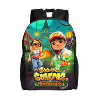 Subway Surfers Žaidimo Kuprinė Vyrams Moterims Paaugliams Vidurinės Mokyklos Verslo Dieninė Kuprinė Parkūro Sportinė Nešiojamo Kompiuterio Peties Krepšys Dovana