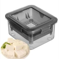 Lightweight Tofu Press Mould DIY Soy Cheese Maker Kit Easy to Operate for Novice Cooking Lovers pilka spalva