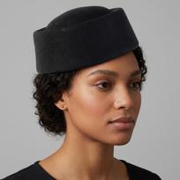 New wool beret autumn and winter medicine box hat dark wool French felt niche basin hat women 57.5*9cm(83g) brown