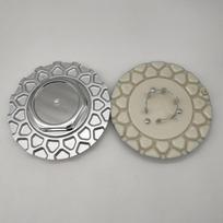 1 vnt. Automobilio rato centrinis dangtelis Sidabrinis 6,18 colio/2,05 colio 157 MM/52 MM ABS plastiko rato centrinis dangtelis BBS 17  sportiniams ratlankiams gray