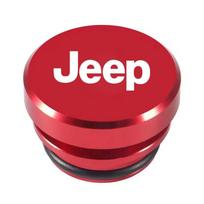 1Pc Dustproof Car Cigarette Lighter Plug Cover Button Cap for Jeep Wrangler JK Gladiator Renegade Patriot Compass Grand Cherokee raudona