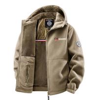 Fleece Užtraukiama Hoody Lauko Šilta Striukė Vyrams Moterims XS chaki