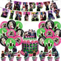 Zombie 4 Set Theme Birthday Balloon Party Set Y2K Decoration Zie Fan Birthday Flag Pulling Balloon Suit Cake Insertion Set New green