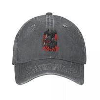 Berserk Armor Guts Baseball Cap Vintage Distressed Washed Japanese Anime Sun Cap Men Women Outdoor Workouts Gift Hats Cap One Size gray