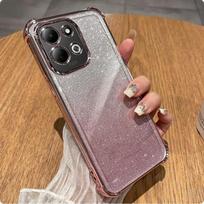 For Xiaomi Redmi 17 4G 5G Plating Glitter Soft Silicone Shockproof Case For Redmi17 Lens Film Transparent TPU Phone Back Cover Redmi 17 5G gray