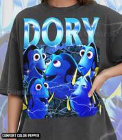 Dory Finding Nemo Shirt, 90s Vintage Retro Bootleg Blue Tang T-Shirt, Just Keep Swimming Graphic Tee, Ocean Explorer Fan Apparel, #saf 150 blue
