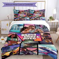 Grand Theft Auto Quilt Cover Set Perfect for Bedrooms Machine Washable Perfect Gift for Friends Family 135cmx200cm