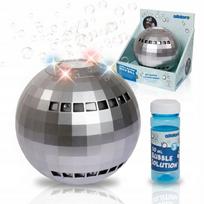 Disco Ball Soap Bubble Machine with LED Light Effects + 50ml