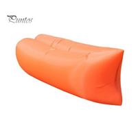 Lightweight Inflatable Sofa Portable Water Proof Air Lounger Chair Holds Up To 441 Pounds Easy To Inflate Dual Air Chambers Ripstop Air Lounger oranžinė