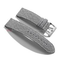 Sailcloth Nylon Watch Strap 20mm 22mm for Seiko for Omega Band Waterproof Fabric Watchband Quick Release Wristbelt for Women Men 20mm&Rose Buckle pilka