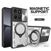 Armor Holder Funda for Honor X7C Case Slide Camera Lens Magnetic Ring Stand Cover for Honor X7C 4G Shockproof Capa for Honor X7C