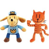 25Cm Cute Dog Man Plush Toys Dogman Plush Stuffed Doll Animation Petey The Cat Puppy Chief Plushie Animals Figures Birthday Gifts 20cm-25cm beige