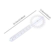 12 Inches Multifunctional Goniometer Medical Joint Ruler Calibrated Orthopedics Spinal Finger Angle Ruler Protractor skaidri