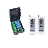 12V/220V Dvigubo kanalo variklis Pirmyn/Atgal Teleskopiniai vartai su LED apšvietimu ir nuotolinio valdymo jungikliu