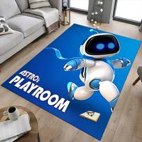 1pc Astro Bot Rescue Mission Carpet for Playroom Bedroom Living Room Sofa Home Decor,kids Game Area Rug Non-slip Floor Mat Y72312 150cm x 220cm