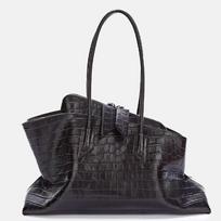 Moteriška nišinio dizaino, aukštos kokybės tekstūros, retro klojimo stiliaus rankinė, vieno peties crossbody krepšys black