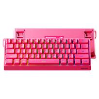 EWEADN F61 Wireless Keyboard and Mouse Combo Wired Bluetooth Tri-mode Silent Mechanical Feel Gaming Office Portable Keyboard rožinė
