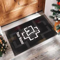 Rammstein Kristalinis Aksominis Kilimas, Individualus Vardas Tekstas Personalizuotas Neslystantis Grindų Kilimėlis Namų Dekoro Dovana 50cmx80cm