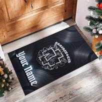 Rammstein Kristalinis Aksominis Kilimas, Individualus Vardas Tekstas Personalizuotas Neslystantis Grindų Kilimėlis Namų Dekoro Dovana 60cmx90cm