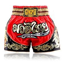 Mens Muay Thai Shorts Black Red Boxing MMA Fighting Pants Martial Arts Training Gym Combat Sports XXL