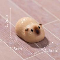 10/20Pcs Mini Guinea Pig Figurines Resin Cavy Miniature Animals Figurines Fairy Garden Miniature Moss Landscape Diy Crafts 10Pcs A1 beige