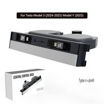 USB Hub Charger For Tesla Model Y Juniper 2025-2026 & Model 3 Highland 2024-2026 Center Console Docking Station Accessories
