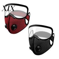Reusable Masque with Exhaust Valve 2 Pcs Dust Masque, Breathable Carbon Filter Face Anti-smoke Breathing Protection Cushion Goggles for Woodworking B