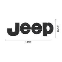 1 vnt. Automobilio emblemos lipdukas Auto bagažinės metaliniai lipdukai Jeep Renegade Compass Grand Cherokee Wrangler Patriot Rubicon matinė juoda spalva