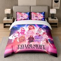 3Pcs Bed Set,Taylor Swift 1 Duvet Cover and 2 Pillowcases, Printed Bedding Decor For Guest Room 140cmx200cm