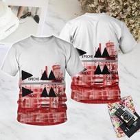 Rock Band Depeche Mode 3D Print T-Shirts Summer New Men Women Hip Hop Trend Short Sleeve TShirt Loose Casual Oversized Y2k Top 5XL gray