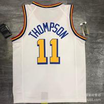 Vyriški NBA Golden State Warriors Krepšinio Marškinėliai Curry 30 Thompson 11 Siuvinėtas Leidimas Kvėpuojanti Sportinė Apranga XXL