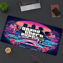Grand Theft Auto VI Print Mouse Pad, for Keyboard Pad Laptop PC Mat for Office Home Use, Desk Decor, Perfect Birthday Gift for Gamers 40cmx90cm