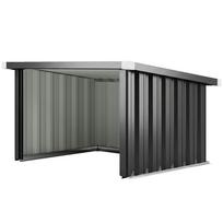 Vejapjovės roboto garažas Plienas 108 X 86 X 62,5 cm Vejapjovės roboto garažas su šlaitiniu stogu Apsauginis kraštas Cinkuotas plienas