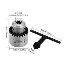 Mini 0,3-4 mm JTO grąžto griebtuvas su 1/4 colio griebtuvo vidine anga ir šešiakampiu raktu „pasidaryk pats“ elektriniam grąžtui A