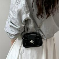 Mažas mini piniginė moteriškam naujam vieno peties crossbody krepšiui juoda