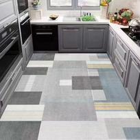 Kilimas virtuvei PVC grindų kilimėlis Vandeniui atsparūs odiniai kilimai Ilgas kilimas Atsparus alyvai Neslystantys pėdų kilimėliai Japoniški namų dekoravimo kilimai 40x60cm Small samples gray