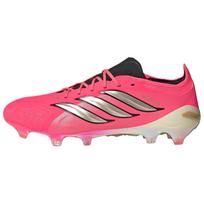 Adidas PREDATOR ELITE Soccer Shoes Unisex Swirl Neon Red/Chromium Gray/Black HP9973 43⅓ pink