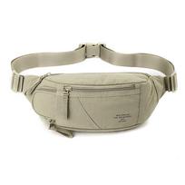 Unisex Fanny Pack Lightweight Nylon Waist Bag for Travel Sports Daily gray
