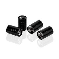 4Pcs Car Wheel Tire Valve Cap Airdust Cover Auto Accessories for Volkswagen VW Golf GTI R RLine Touareg Passat Polo MK7 Beetle black