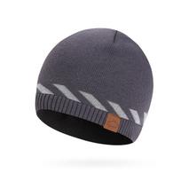 Reflective Knit Beanie Hat Warm Winter Skull Cap Outdoor Sports Cycling Running for Men Women pilka spalva