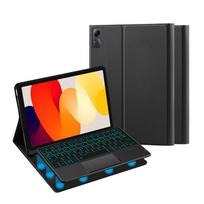 For Redmi Pad SE 11 Inch With Bluetooth Keyboard Case, Tablet Case For Redmi Pad SE 11  with Pencil Holder Cover Redmi Pad SE 11-inch&Spanish
