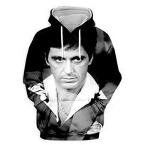 Scarface Movie 3D Print Hoodies Men Women Fashion Streetwear Oversized Sweatshirts Hoodie Male Pullovers Tracksuit Man Clothing XL black