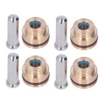 4Pcs Joystick Pusher Control Valve Standard Size Easy Installation Excavator Handle Control Valve for CAT 10x25mm